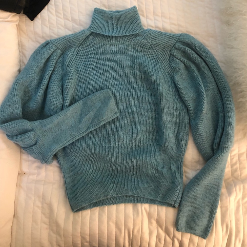 Baum und pferdgarten blue turtleneck sweater